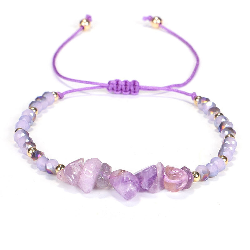Fortune Jewel Amethyst Purify Knit Bracelet