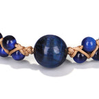 Fortune Jewel Divine Blue Tiger Eye Stone Protection Bracelet