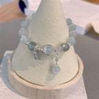 Fortune Jewel Cat's Eye Moonstone Butterfly Star Charm Support Bracelet