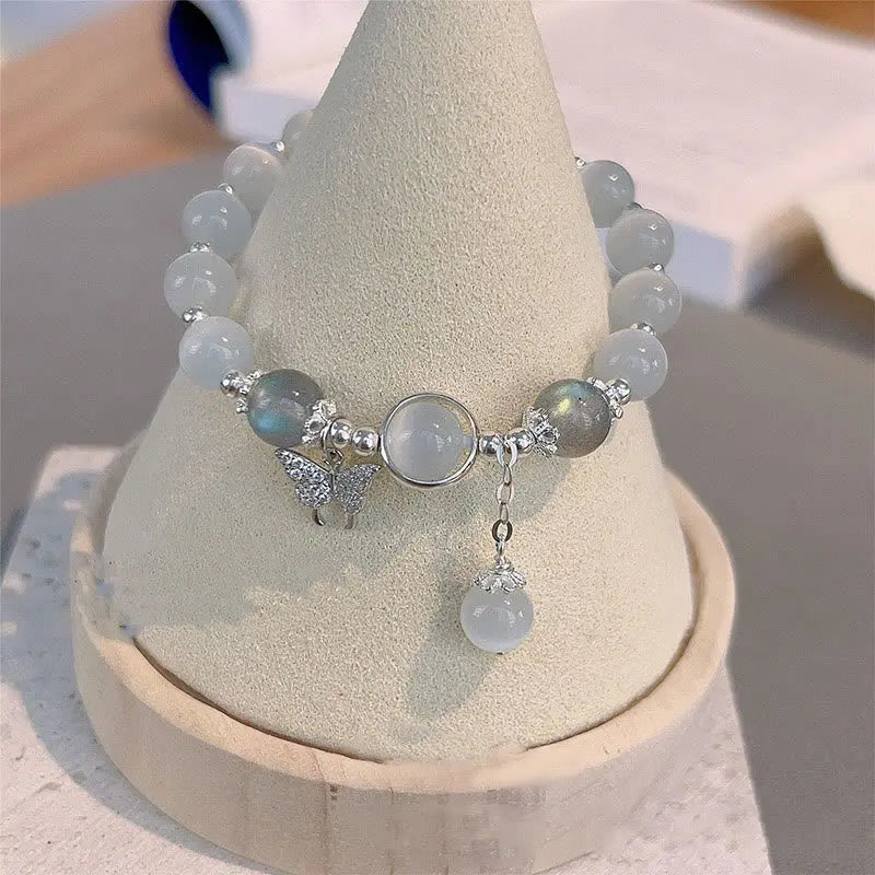 Fortune Jewel "Sending Luck and Inner Peace" Cat's Eye Butterfly Bracelet Includes Gift Message Card Fortune Jewel