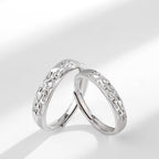 Fortune Jewel 925 Sterling Silver PiXiu Balance Adjustable Couple Ring
