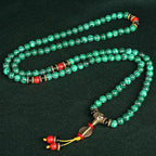Fortune Jewel Tibetan 108 Mala Malachite Beads Bracelet Necklace