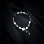 Fortune Jewel Pearl Moonstone Strawberry Quartz Bead Optimism Bracelet