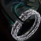 Fortune Jewel Dragon Auspicious Clouds Luck Protection Bracelet Adjustable Bangle Fortune Jewel