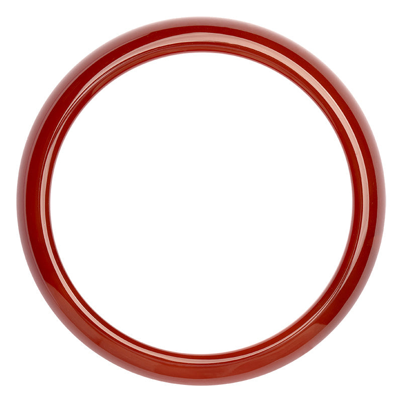 Fortune Jewel Natural Red Agate Confidence Bracelet Bangle