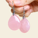 Fortune Jewel Natural Aventurine Dangle Healing Drop Earrings