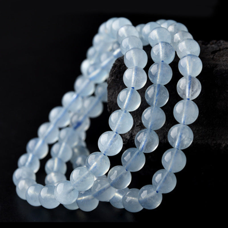 Fortune Jewel Natural Aquamarine Peace Healing Bracelet