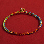 Fortune Jewel "May you be blessed with peace and safety in all four seasons" Lucky Multicolored Bracelet