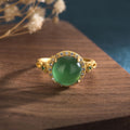 Fortune Jewel Green Jade Fortune Ring