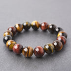 Fortune Jewel Natural Tiger Eye Positive Protection Bracelet