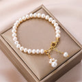 Fortune Jewel Pearl Cat Paw Healing Chain Bracelet