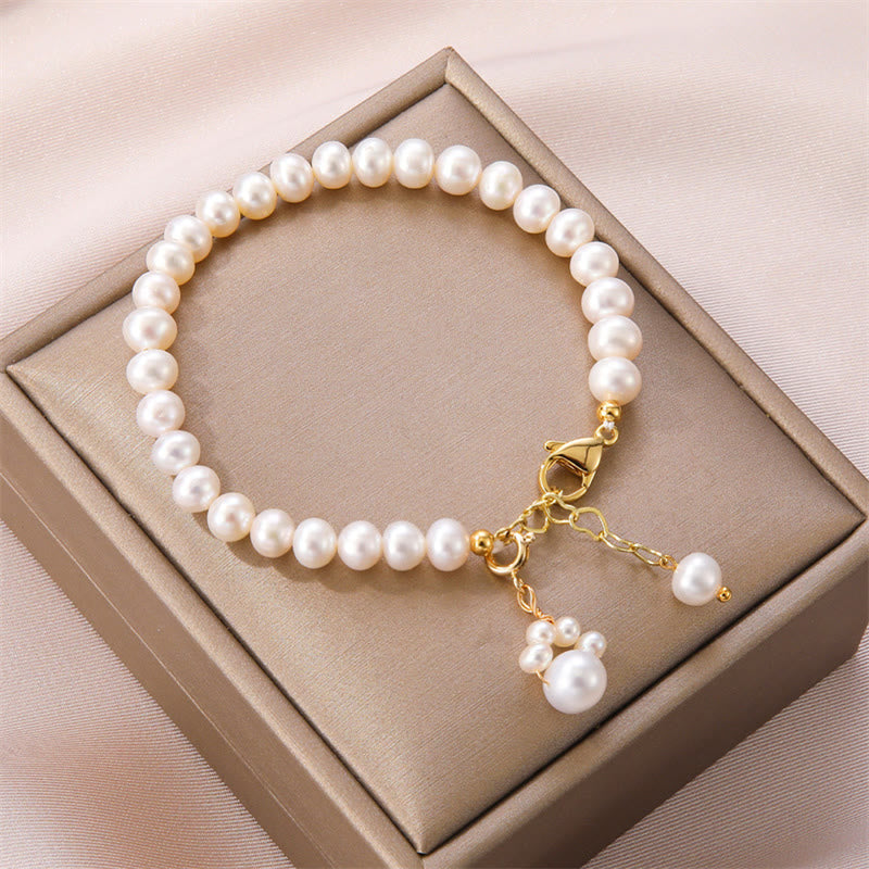 Fortune Jewel Pearl Cat Paw Healing Chain Bracelet
