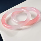 Fortune Jewel Pink Crystal Love Warmth Bracelet Bangle