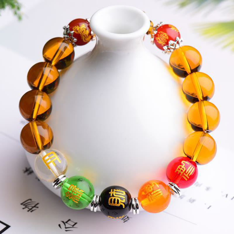 Fortune Jewel Natural Citrine Fortune Happiness Bracelet