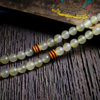 Fortune Jewel 108 Mala Beads Tibet Sheep Horn Amber Luck Bracelet