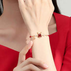 ❗❗❗A Flash Sale- Fortune Jewel 925 Sterling Silver Year of the Dragon Natural Red Agate Dragon Attract Fortune Fu Character Strength Bracelet Necklace Pendant Earrings