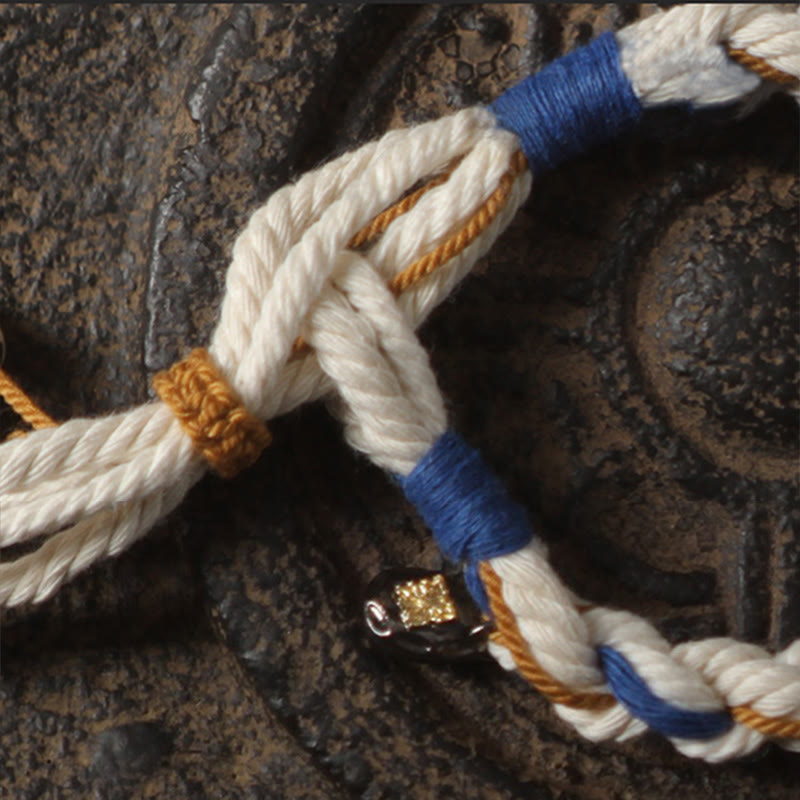 Fortune Jewel Tibet Zakiram Goddess of Wealth Thangka Handmade Luck Bracelet