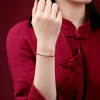 Fortune Jewel Tibet Handmade Multicolored Bamboo Protection Braided String Bracelet