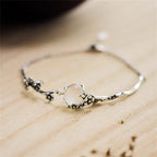 Fortune Jewel "Sending Grace and Harmony"Plum Blossom Chalcedony Bracelet Includes Gift Message Card Fortune Jewel