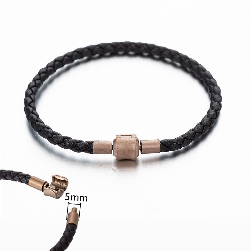 Fortune Jewel Vintage Leather Rope Luck Braid String Bracelet
