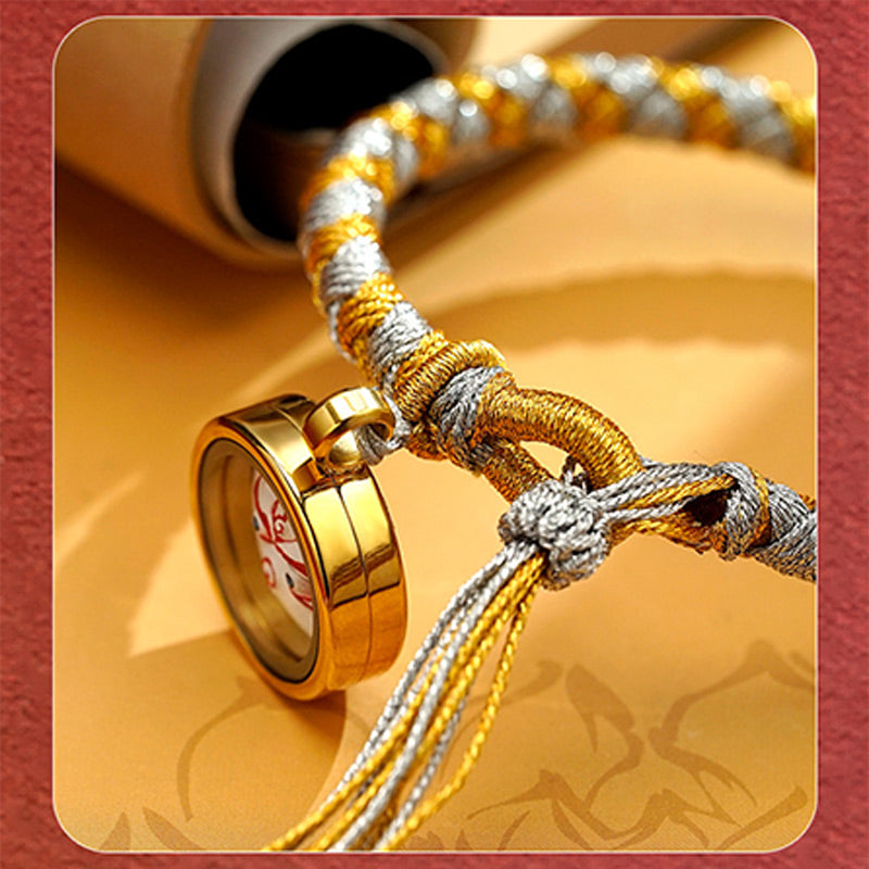 Fortune Jewel Handmade Tibetan Five God Of Wealth Dragon Scale Rope Luck Braid Bracelet