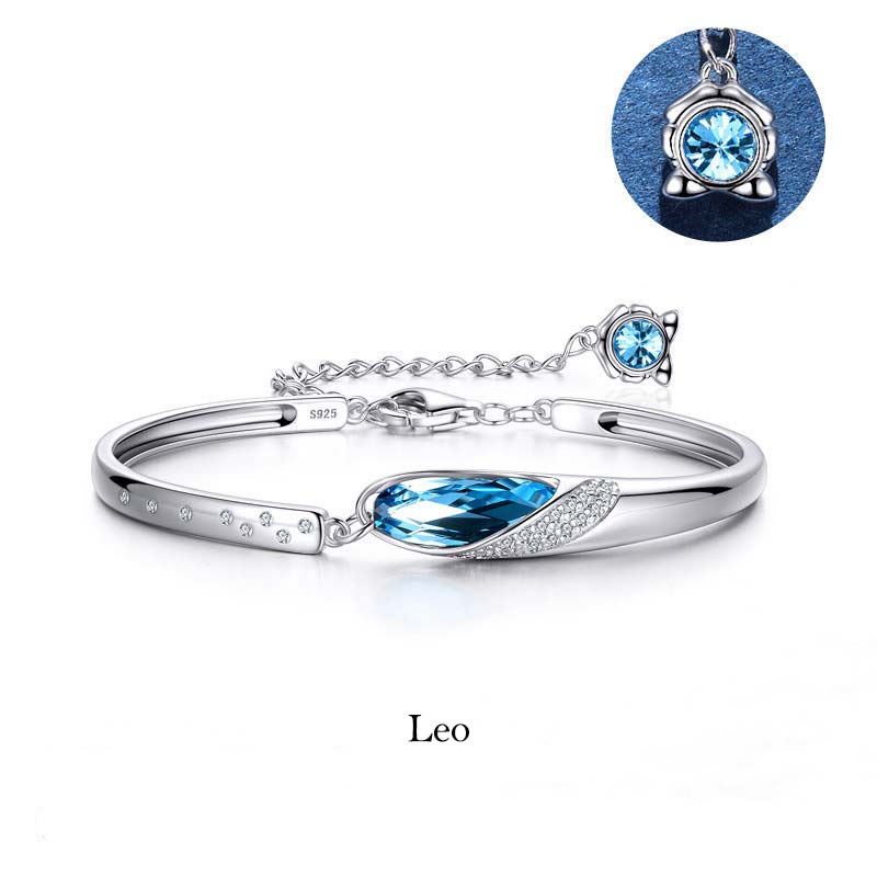 Fortune Jewel 925 Silver Plated Copper 12 Constellations of the Zodiac Charm Bracelet