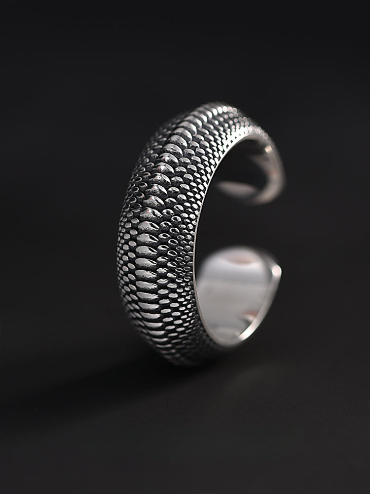 Buddha3bodhi 925 Silver Dragon Scale Ring