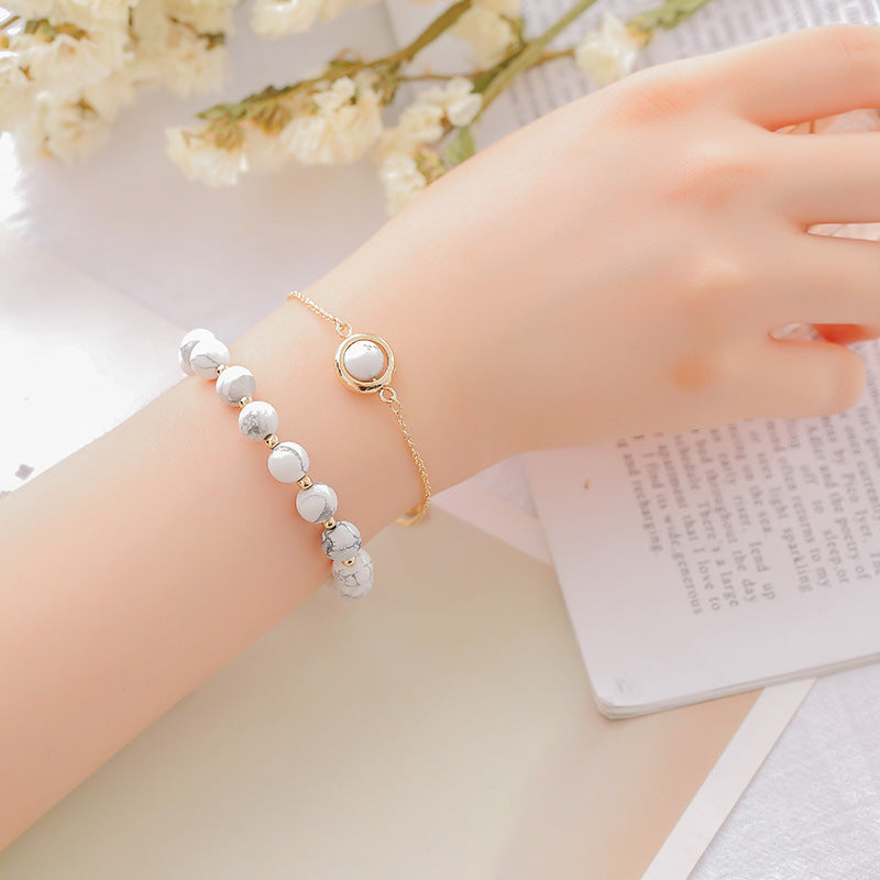 Fortune Jewel Sun Stone Strawberry Quartz Crystal Positive Bracelet