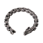 Fortune Jewel Dragon Titanium Steel Luck Bracelet Bangle Fortune Jewel