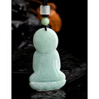 Fortune Jewel Amitabha Buddha Jade Amulet Compassion String Necklace Fortune Jewel