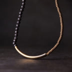 Fortune Jewel Vintage Lava Rock Copper Support Bracelet