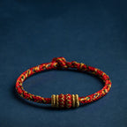 Fortune Jewel Tibet Handmade Chinese Zodiac Natal Buddha Luck Strength Braided String Bracelet