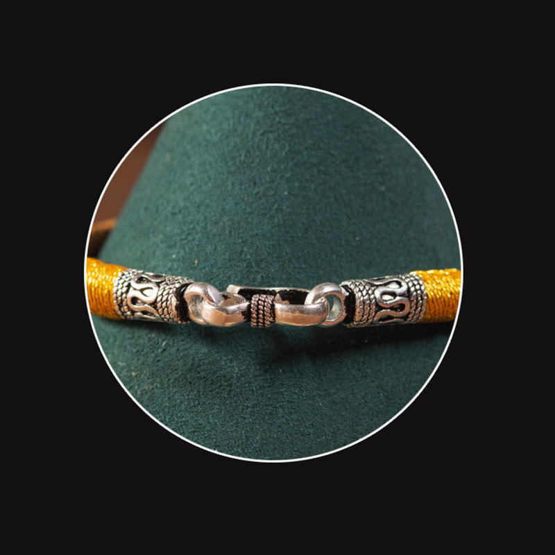 Fortune Jewel Handmade Tibetan Amulet King Kong Knot Luck Protection Braided Bracelet