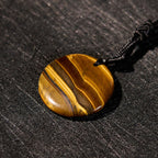 Fortune Jewel Various Crystal Amethyst Tiger Eye Green Aventurine Yin Yang Spiritual Necklace Pendant