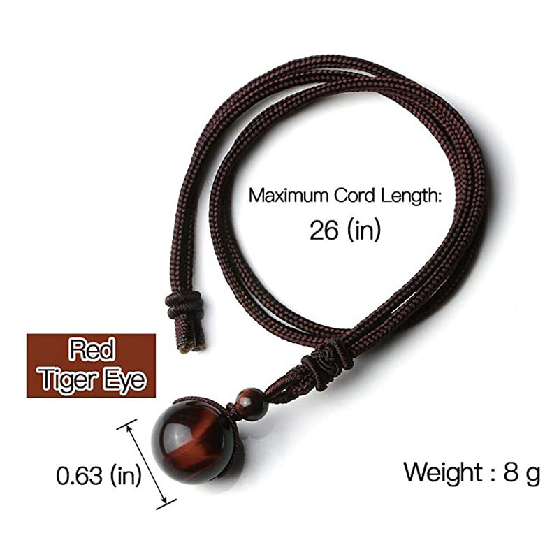 Fortune Jewel Tibetan Tiger's Eye Protection Necklace