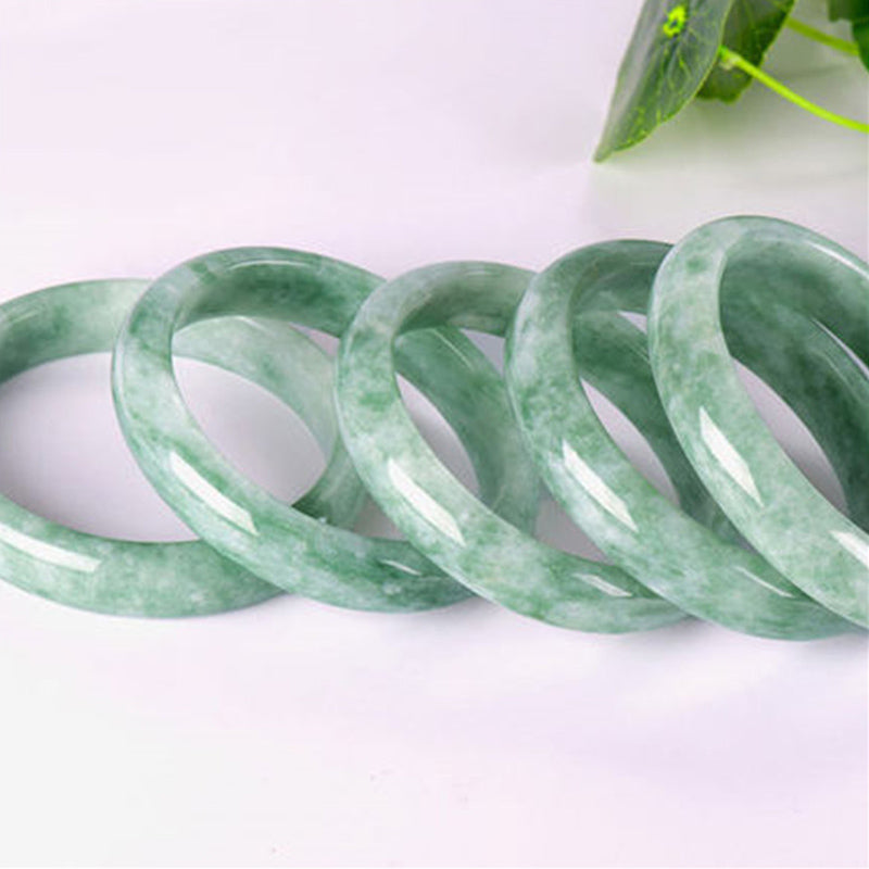Fortune Jewel Natural Jade Prosperity Bangle Bracelet