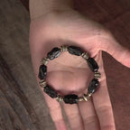 Fortune Jewel Tibetan Ebony Wood Copper Calm Peace Bracelet