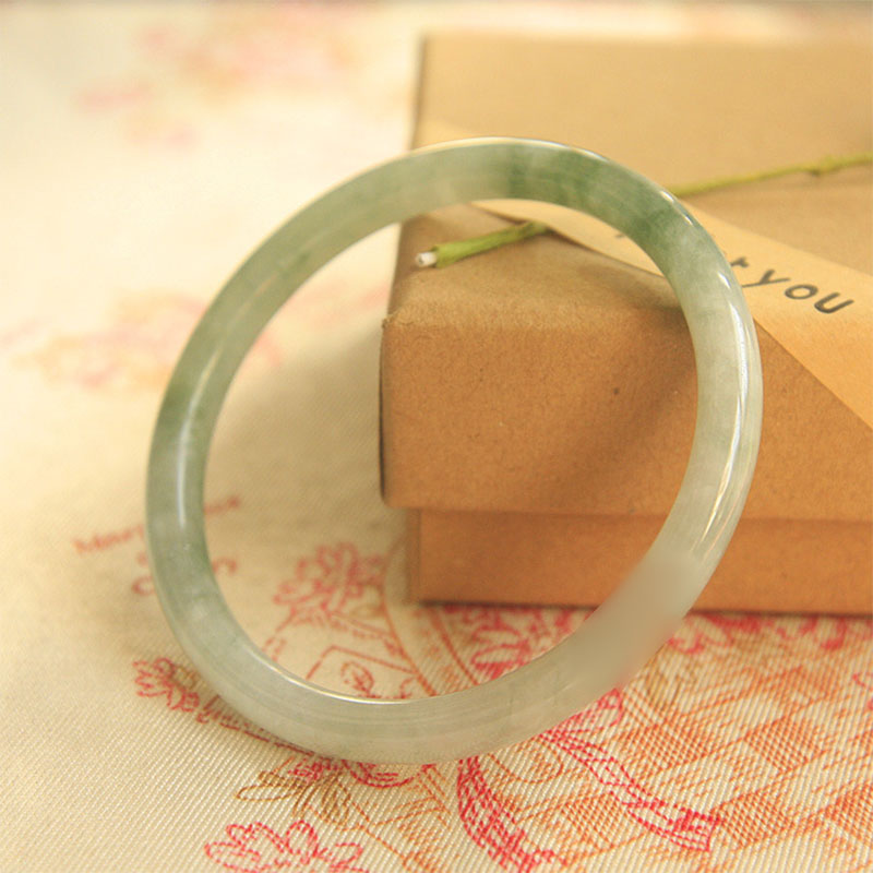 Fortune Jewel Natural Jade Peace Healing Bangle Bracelet