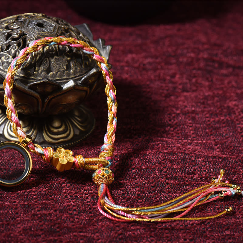Fortune Jewel Tibetan Handmade Luck Colorful String Single Double Wrap Braided Bracelet