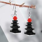 Fortune Jewel Various Crystals Christmas Tree Amethyst Peace Healing Drop Earrings