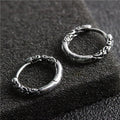 Fortune Jewel Viking Celtic Hoop Titanium Steel Balance Earrings