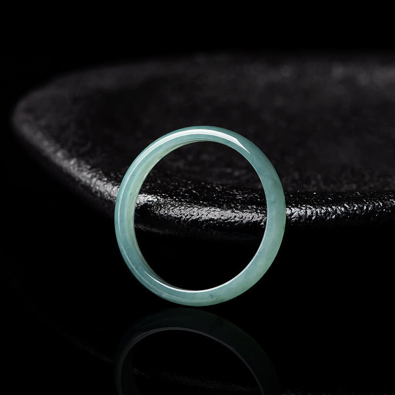 Fortune Jewel Natural Jade Prosperity Protection Ring