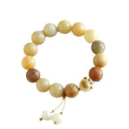 Fortune Jewel Bodhi Seed Om Mani Padme Hum Carved Harmony Bracelet