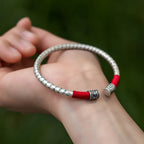 Fortune Jewel Tibet Om Mani Padme Hum Luck Red String Bracelet Bangle