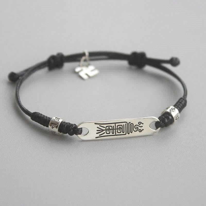 Fortune Jewel 925 Sterling Silver Red String Luck Strength Braid Bracelet