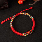 Fortune Jewel Tibetan Handmade Colorful King Kong Knot Luck Braid String Bracelet