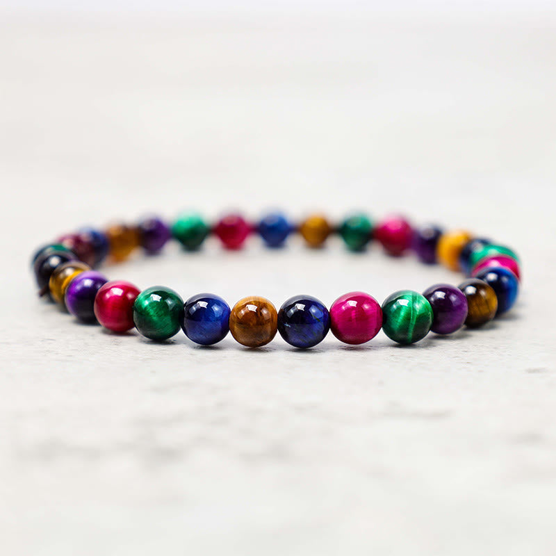 Fortune Jewel Tiger Eye Resolve Courage Bracelet
