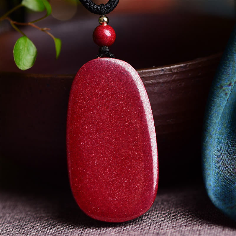 Fortune Jewel Laughing Buddha Yin Yang Chinese Zodiac Gourd Natural Cinnabar Blessing Necklace Pendant