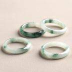 Fortune Jewel Natural Green Jade Luck Abundance Ring