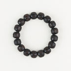 Fortune Jewel Tibet Ebony Wood Om Mani Padme Hum Engraved Balance Bracelet